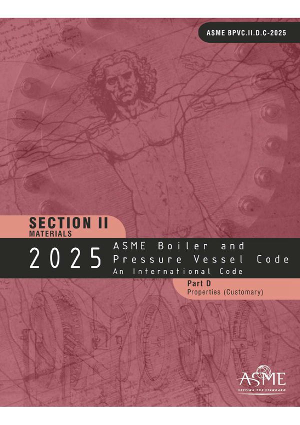 ASME BPVC 2025 Section II part D (customary)