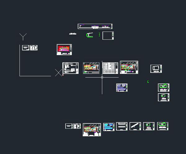 CAD版 XX高铁站光储充光伏电站方案图