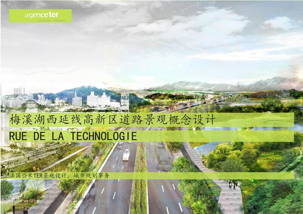 长沙市梅溪湖西延线高新区道路景观概念设计方案-法国岱禾设计