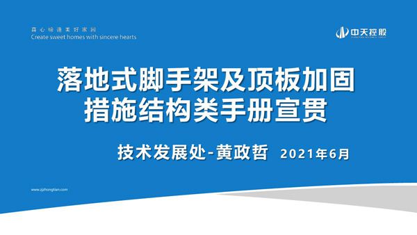 措施类深化设计应用手册(落地式脚手架及顶板加固)