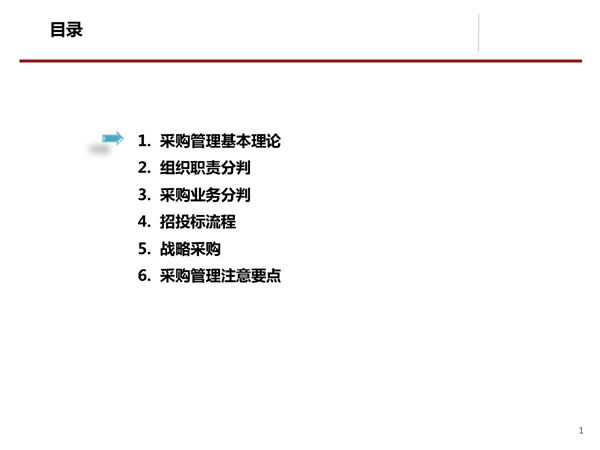 知名地产采购管理培训讲义