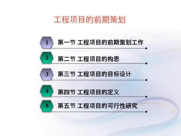 工程项目前期策划讲义