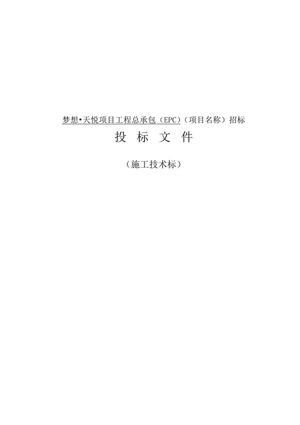 BIM三维图住宅工程EPC总承包项目施工技术标，平面布置图 横道图齐全