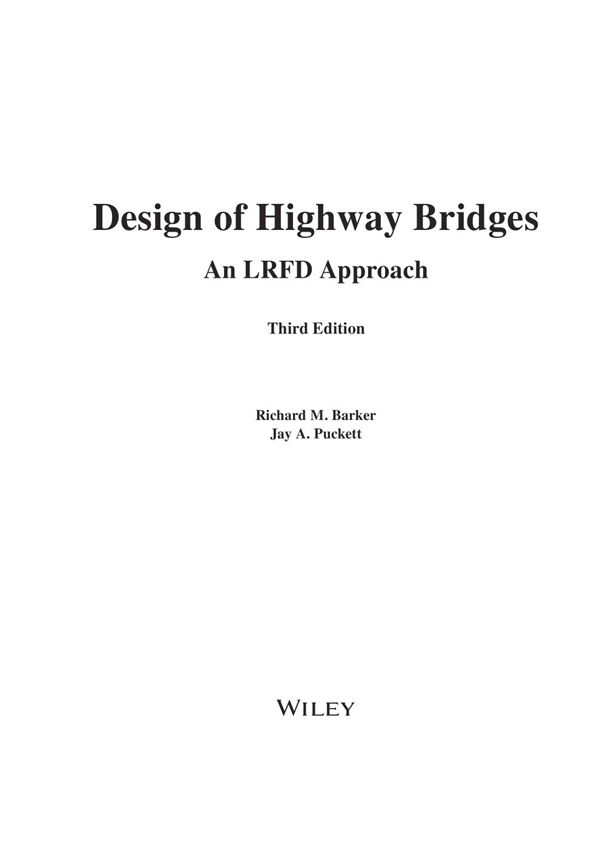 公路桥梁设计(第三版)英文原版