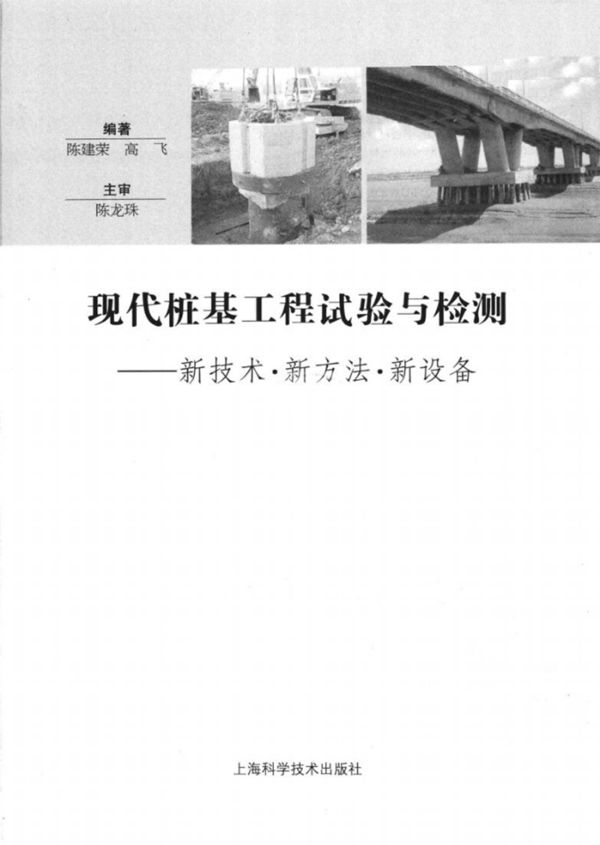 现代桩基工程试验与检测新技术新方法新设备 陈建荣 编著 2011年版