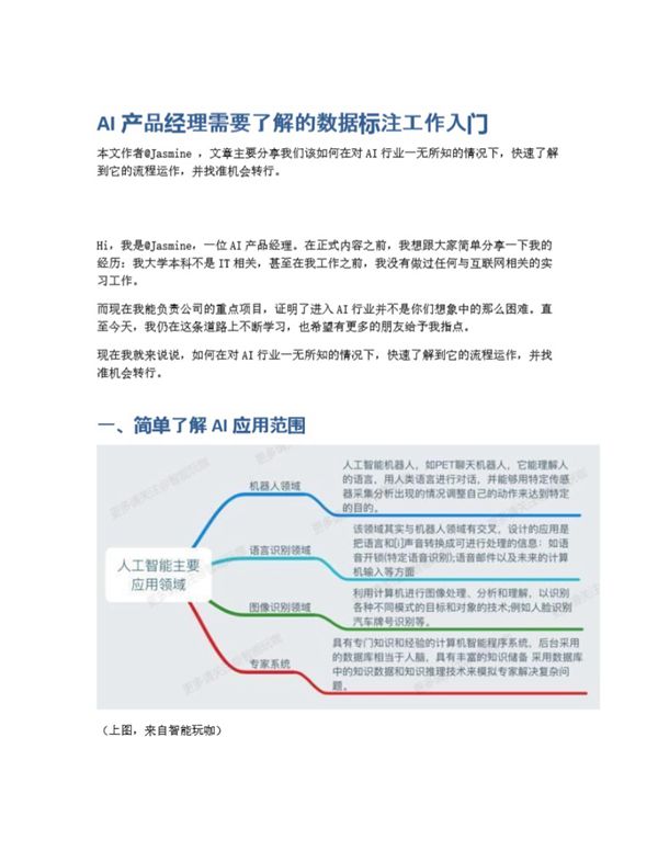 AI产品经理需要了解的数据标注工作入门