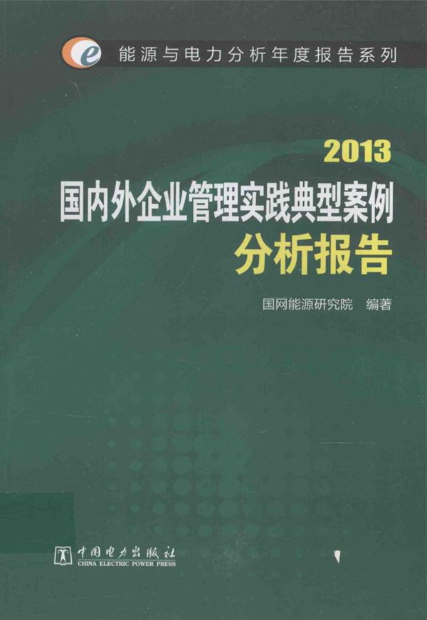 2013国内外企业管理实践典型案例分析报告