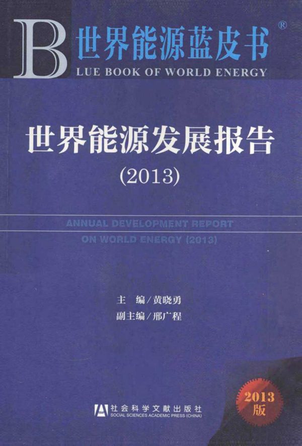 世界能源蓝皮书 世界能源发展报告(2013)