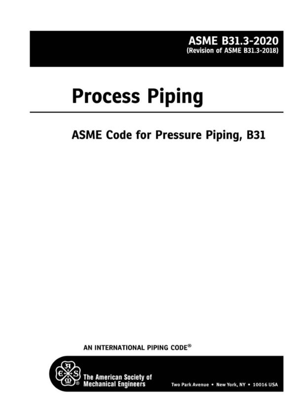 ASME B31.3-2020 Process Piping 工艺管道(中英文参考版)
